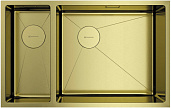 Мойка для кухни Omoikiri Taki 69-2-U/IF Side LG-R светлое золото, чаша справа