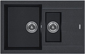 Мойка для кухни KuchenStern Plat 60-2 a-Granit 207BL20 черный