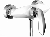Смеситель для душа с ручным душем Groсenberg GB9001WC белый хром