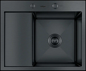 Мойка для кухни Hoffger HFG-5848 (HFG-5848B-R) черный