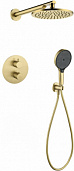 Душевая система скрытого монтажа Grocenberg GB5093MG Матовое золото с Термостатом