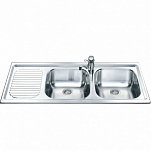 Мойка Smeg LXP116S из нержавеющей стали, матовая (крыло слева)