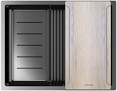 Мойка для кухни Paulmark NEXT-MULTI SINK 58-L UNI PM785845-L-GM вороненая сталь