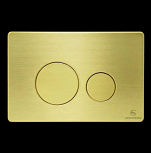 Кнопка смыва для унитаза (металл) GROCENBERG KM3090MG Матовое золото