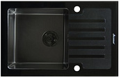 Мойка для кухни Seaman Eco Glass SMG-780B Black Gun, вентиль-автомат