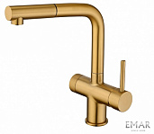 Смеситель для кухни Emar EC-7026 PVD Golden