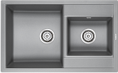 Мойка для кухни Paulmark Tandem PM238250-GRM серый металлик