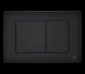 Кнопка смыва для унитаза (металл) GROCENBERG KM3080BL Черный матовый