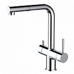 Смеситель для кухни со встроенным фильтром (краном) под питьевую воду Gappo G97 G4397-70 хром