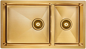 Мойка для кухни Paulmark Osser PM527844-BG, PVD, брашированное золото