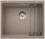 Мойка для кухни Blanco Etagon 500-U серый беж, отводная арматура InFino®