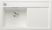 Мойка Blanco Zenar 45S чаша слева, клапан-автомат InFino белый