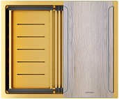 Мойка для кухни Paulmark NEXT-MULTI SINK 54 UNI, артикул PM785445-BG брашированное золото