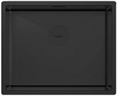 Мойка для кухни Paulmark NEXT 54 UNI PM215444-MBN матовый черный