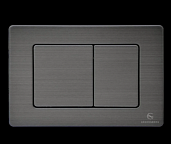 Кнопка смыва для унитаза (металл) GROCENBERG KM3080BG Графит