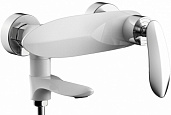 Смеситель для ванны с ручным душем Groсenberg GB8001WC белый хром