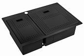 Мойка для кухни Zorg Master ZM N-78-2-52-R Grafit с накладками