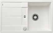 Мойка для кухни Blanco Metra 45 S-F белый, клапан-автомат