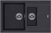 Мойка для кухни KuchenStern Plat 60-2 a-Granit 207AN20 антрацит