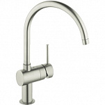 Смеситель для кухни Grohe Minta с C-изливом, суперсталь (32917DC0)