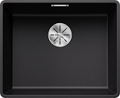 Мойка Blanco Subline 500-F черный, отводная арматура InFino®
