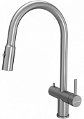 Смеситель для кухни KuchenStern Brunn-FS 751SS80 нержавеющая сталь